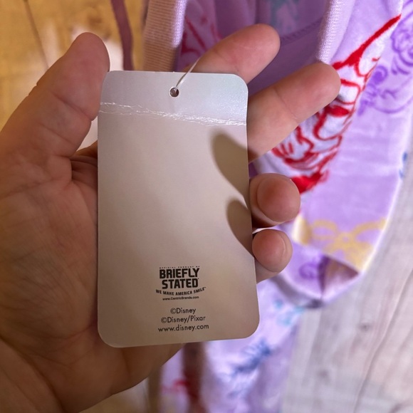 Disney 100th anniversary fleece Drawstring Waist Purple Lounge Pants NWT XXL - Picture 5 of 6